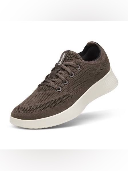 New Allbirds Womens Tree Runner Go Stormy Rustic Brown Stony Cream Sole Size 6.5